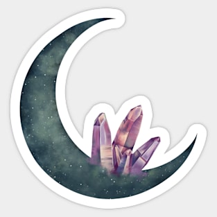 Crystal moon Sticker